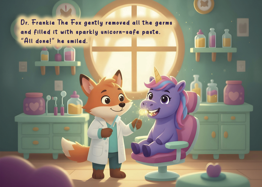Ursula The Unicorn and the Cavity Quest Children's Book - Image 2